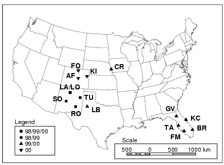 Map of Station Locations